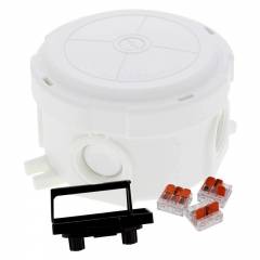 WISKA 10110637 COMBI 304 ADAPTABLE BOX W/ WAGOS | WHITE | 85MM x 57MM